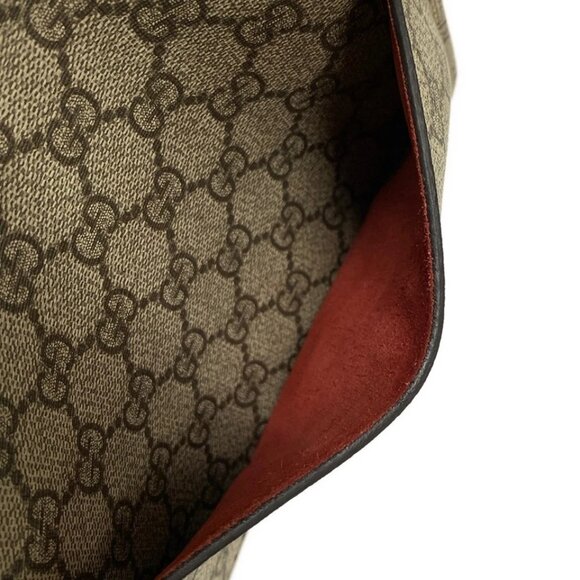 GUCCI Dionysus/GG Blooms Beige Ebony Red PVC Suede Shoulder Bag 632-080925 - Picture 10 of 14